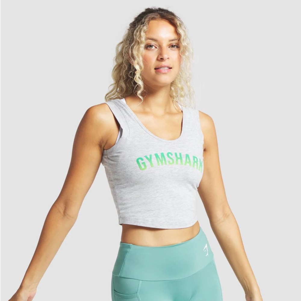 Gymshark Fade Tank - Light Grey Marl